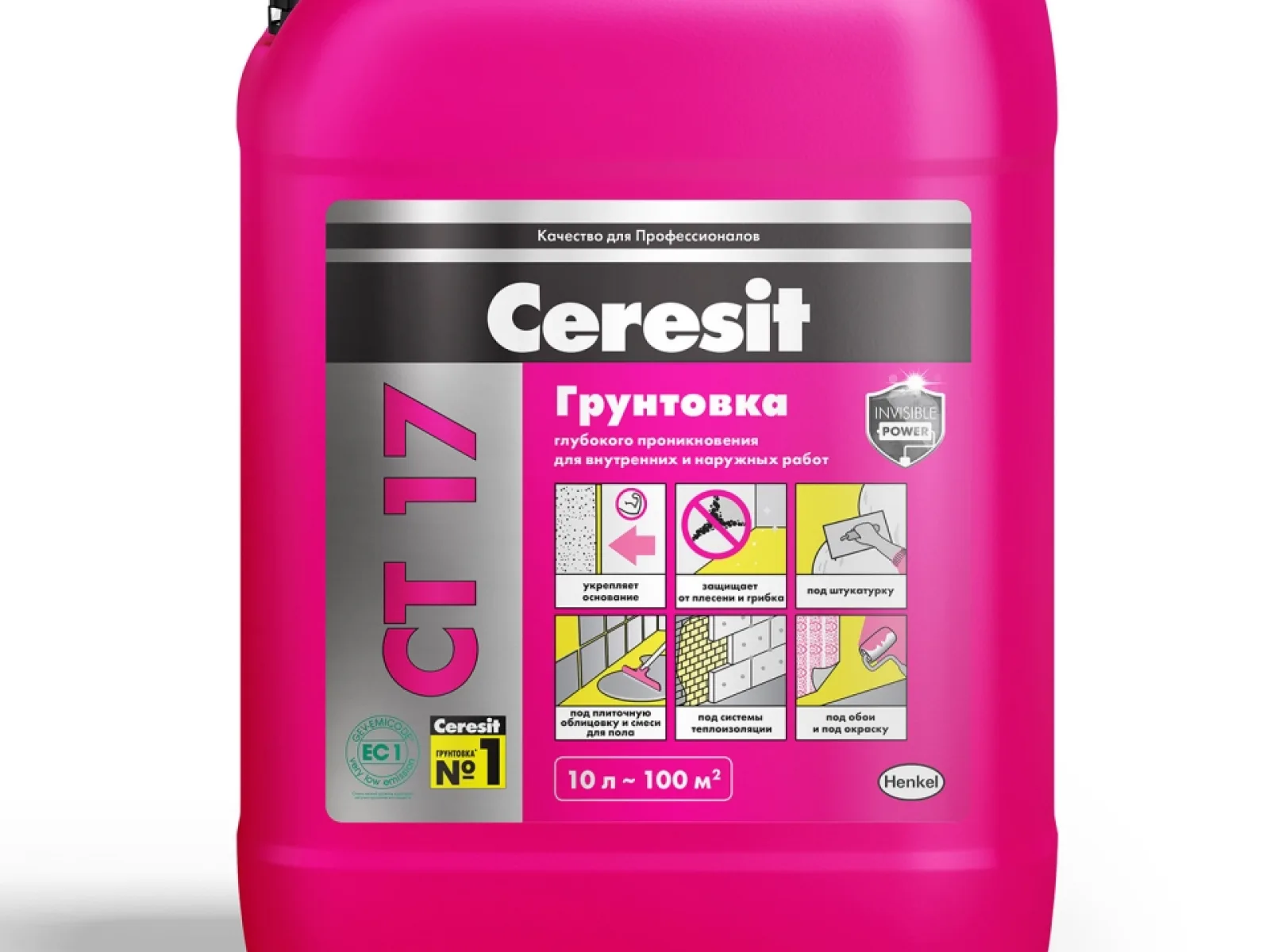 Грунтовка Ceresit, CT 17, 10 л