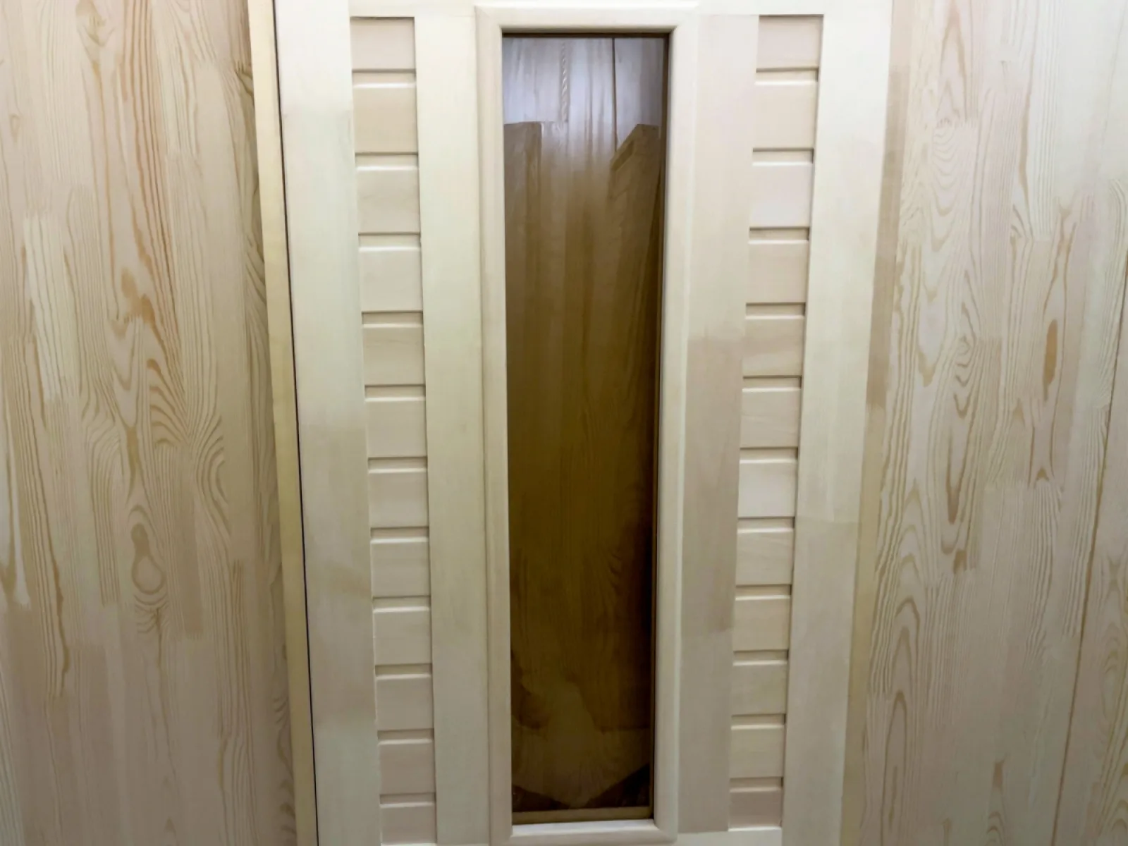 Дверь из липы 40 x 700 x 1800 мм, «Остекленная», №3, класс Экстра