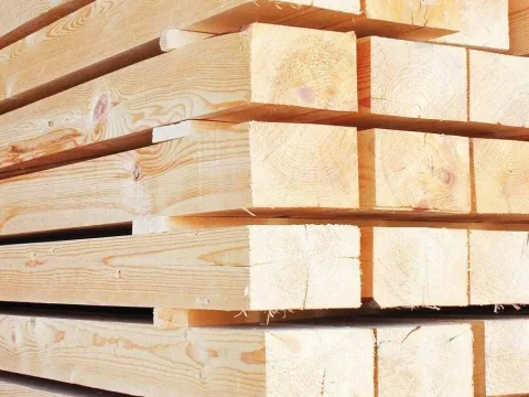 Обрезной брус из сосны и ели 150 x 200 x 6000 мм, 1 сорт, ТУ