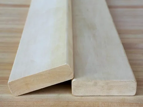 Полок из липы 27 x 90 x 1600 мм, класс Экстра