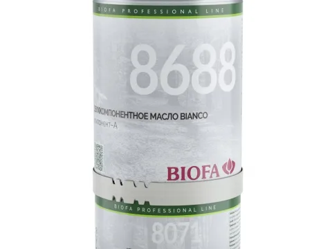 BIOFA 8688/8071, BIANCO промышленное двухкомпонентное масло, 1 литр