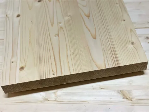 Мебельный щит из сосны и ели 40 x 300 x 2000 мм, «Цельноламельный», класс A