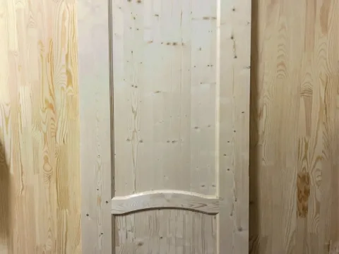 Дверь из сосны и ели 40 x 600 x 2000 мм, «Филёнчатая», класс AB