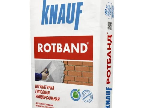 Штукатурка гипсовая, Ротбанд, Knauf, 30 кг