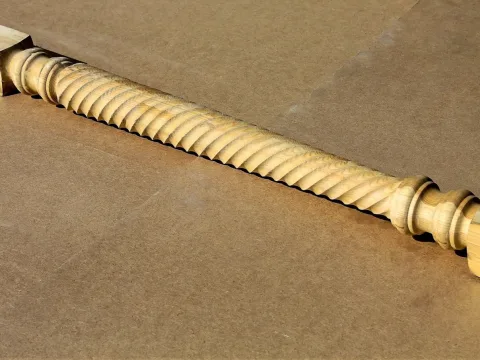 Колонна из сосны и ели 150 x 150 x 3000 мм №5, класс Экстра