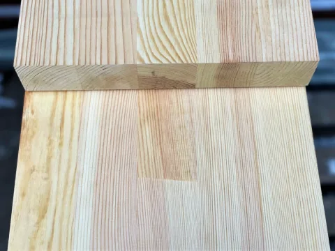 Тетива из сосны 50 x 300 x 6000 мм, «Сращенная», класс Экстра