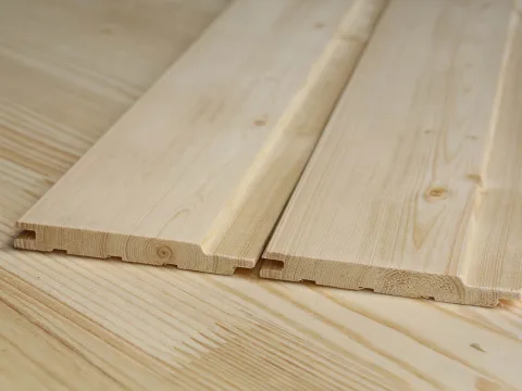 Евровагонка из сосны и ели 12,5 x 96 x 4000 мм, класс A