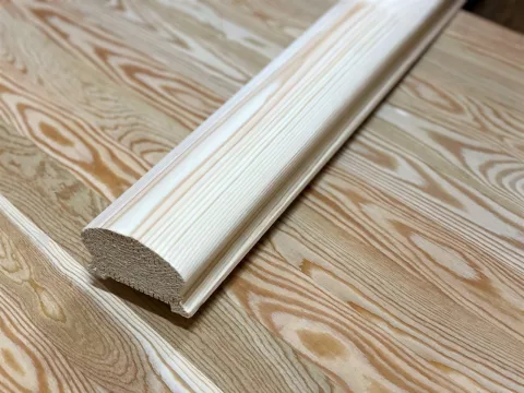 Поручень из сосны 60 x 80 x 3000 мм, класс Экстра