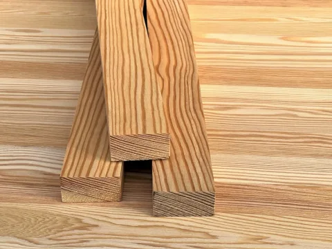 Рейка строганная из лиственницы 25 x 40 x 2500 мм, класс АB